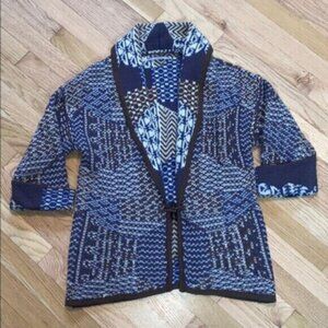 Rubbish Brown, Blue and Cream Sweater
